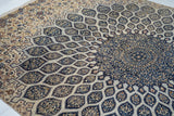 Extremely Fine  Isfahan Wool and Silk Rug 7'4'' x 11'4''