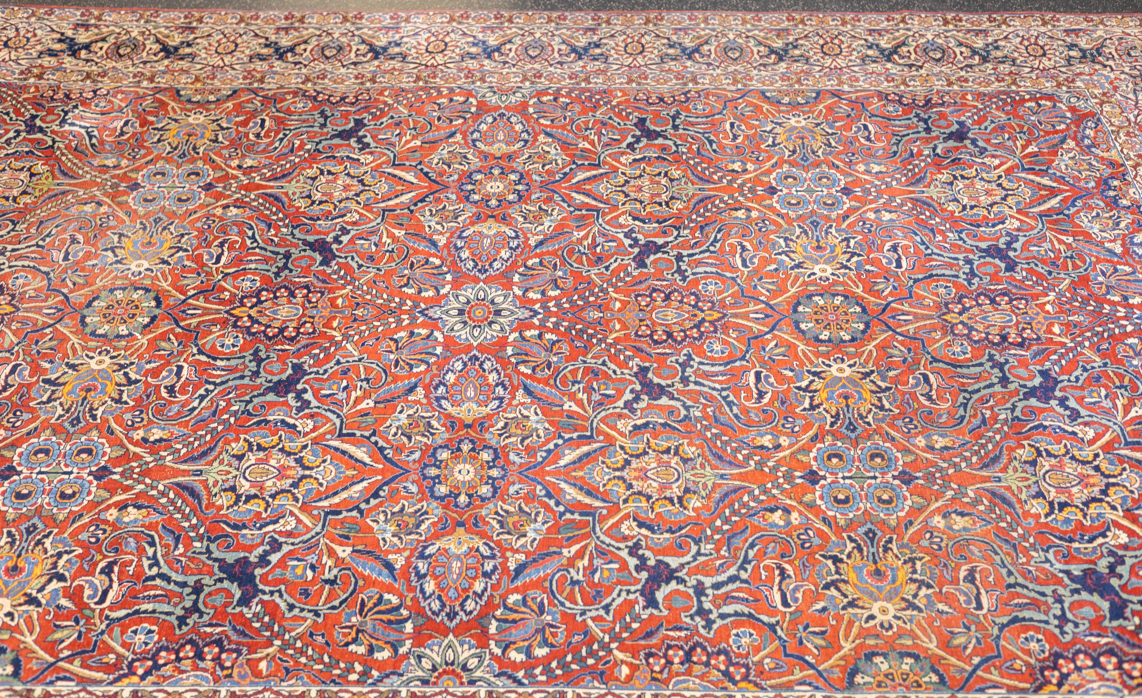 Antique Isfahan Rug 9'0" x 12'0"