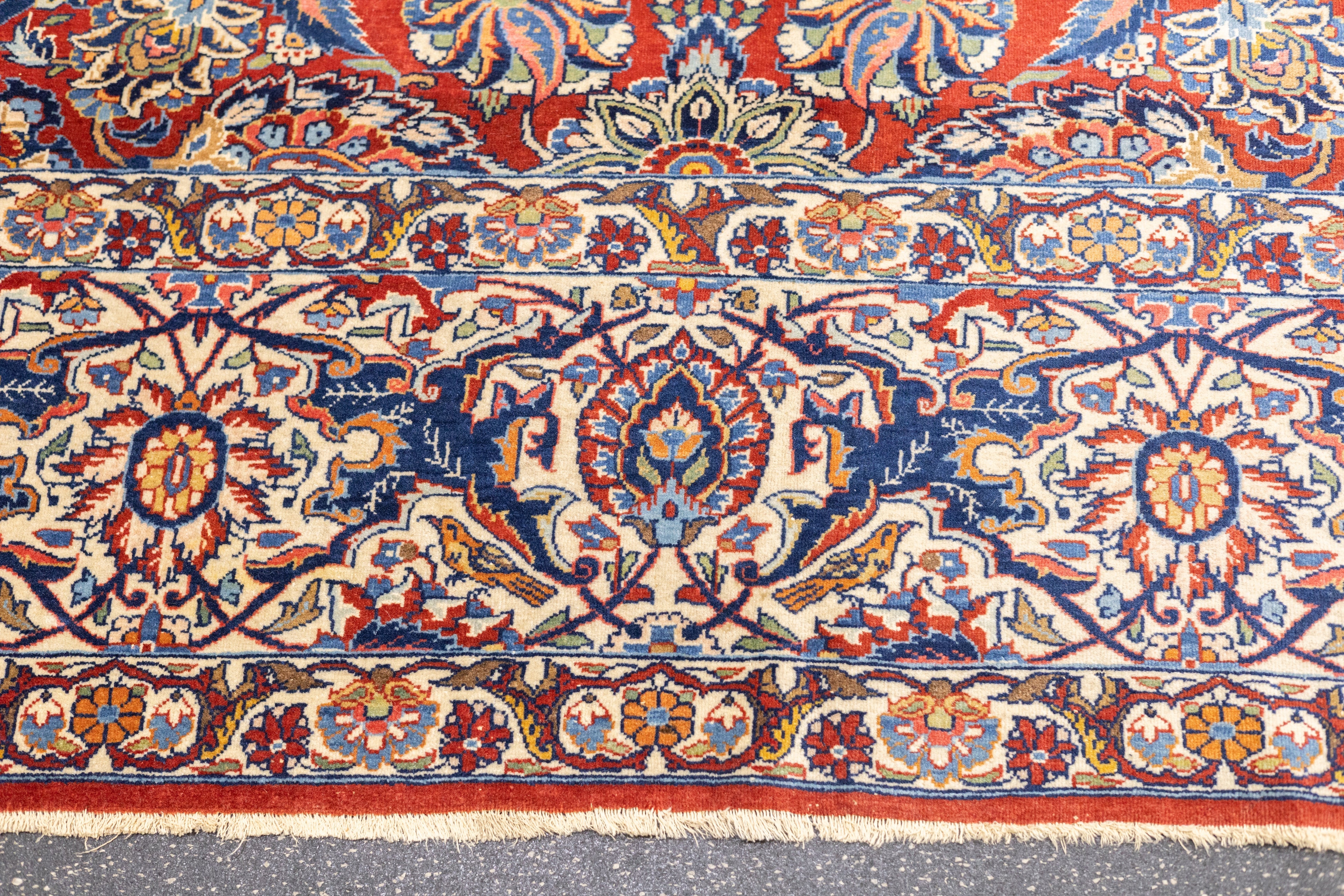 Antique Isfahan Rug 9'0" x 12'0"