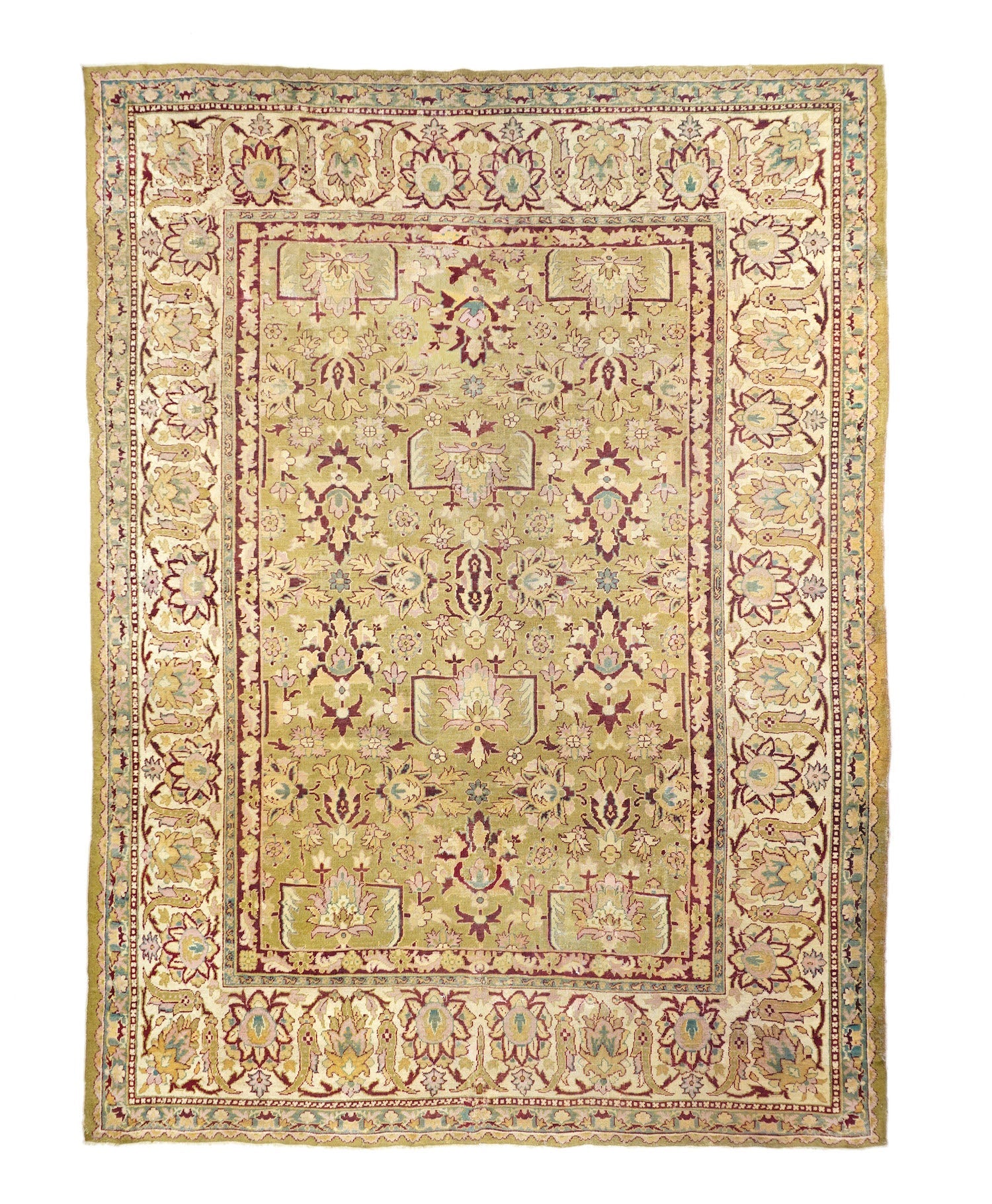 Antique Indian Agra Rug 8'4'' x 11'9'' circa 1890