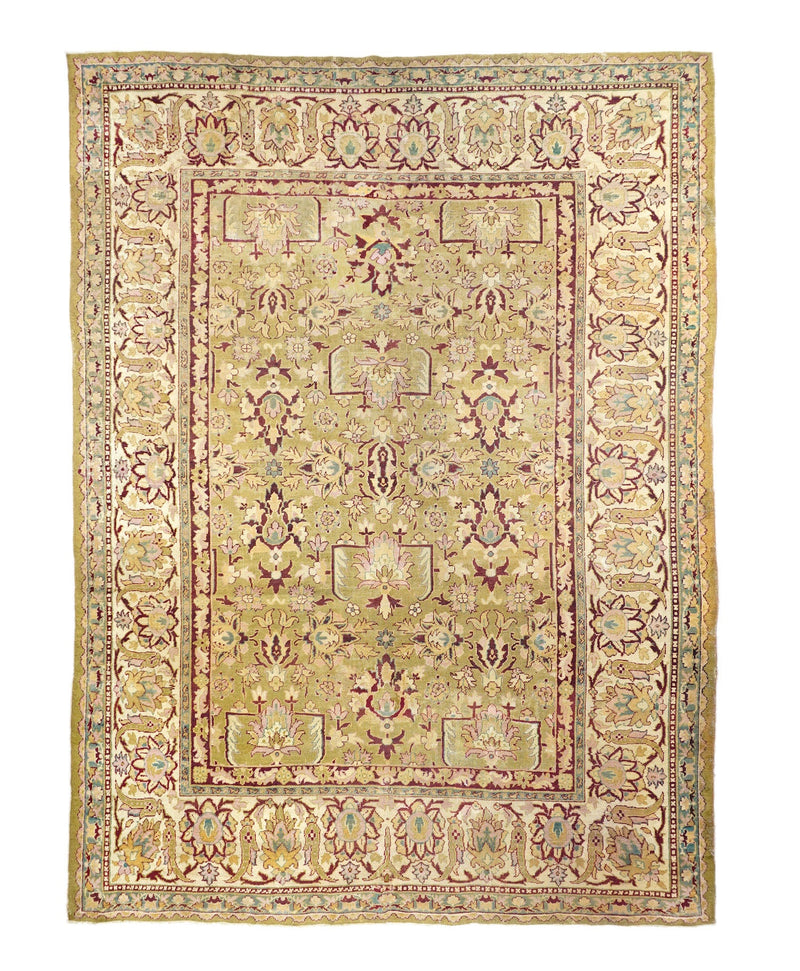 Antique Indian Agra Rug 8'4'' x 11'9'' circa 1890