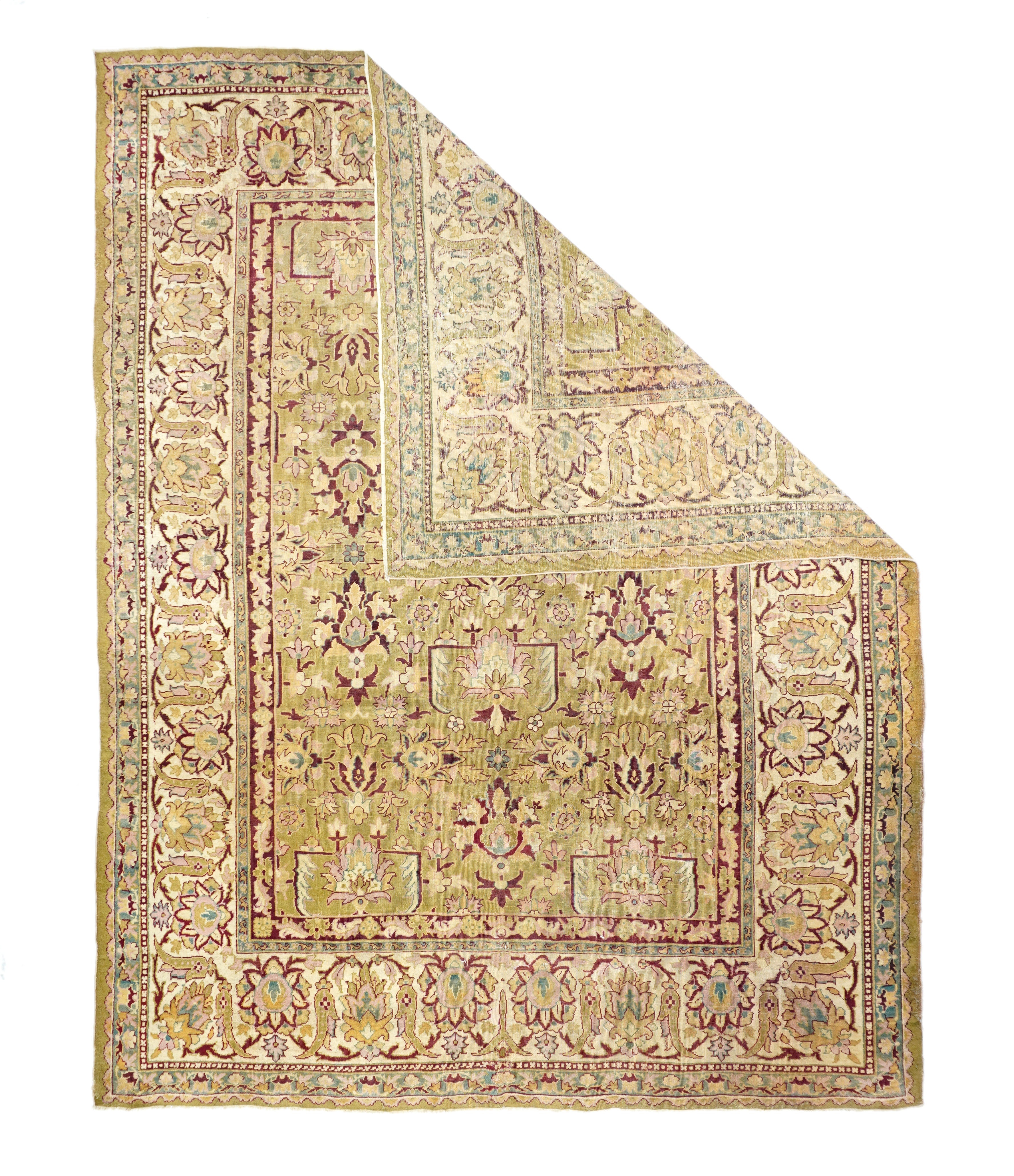 Antique Indian Agra Rug 8'4'' x 11'9'' circa 1890