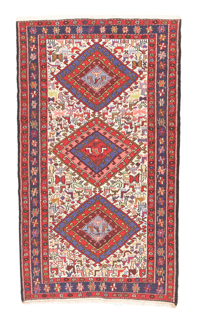 Vintage Sumak Rug 3'8'' x 6'5''