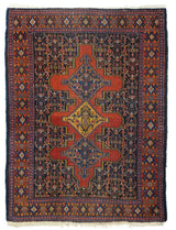 Antique  Senneh Rug 3'7" x 4' 10"