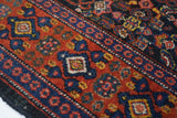 Antique  Senneh Rug 3'7" x 4' 10"