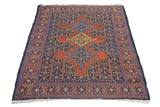 Antique  Senneh Rug 3'7" x 4' 10"