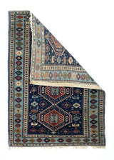 Antique Caucasian Shirvan Rug 3' 3" x 4' 5"