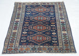 Antique Caucasian Shirvan Rug 3' 3" x 4' 5"