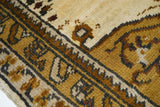 Antique  Tabriz Lion Wool Rug 3'7'' x 4'8''