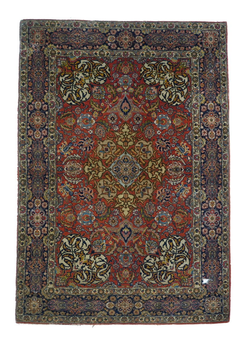 Fine Antique Isfahan Rug 4'6'' x 6'7''