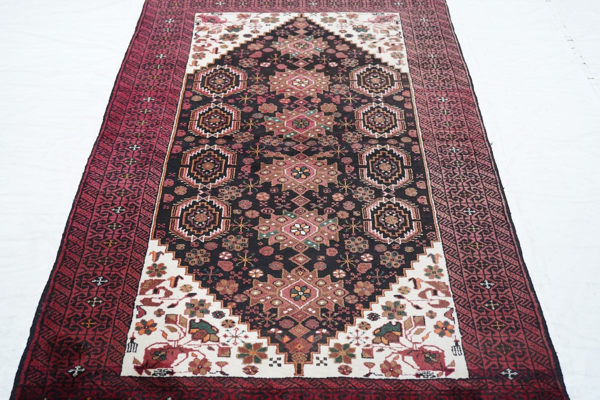 Vintage Baluch Rug 3'4'' x 6'6''