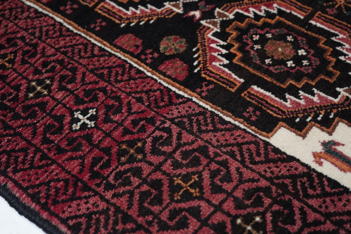 Vintage Baluch Rug 3'4'' x 6'6''