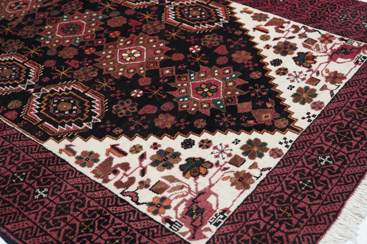 Vintage Baluch Rug 3'4'' x 6'6''