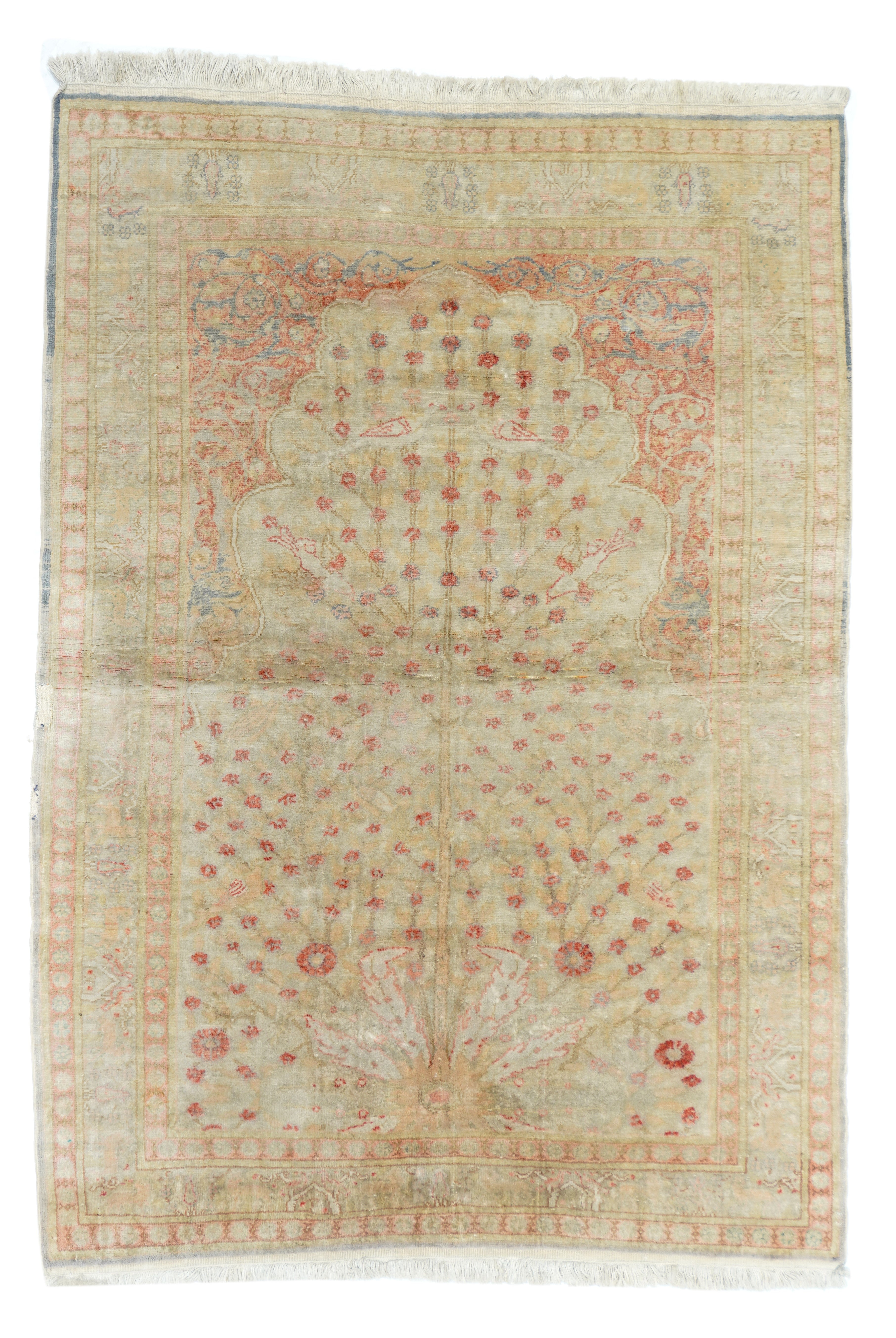 Vintage Turkish Rug  4' x 5'8''