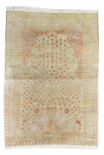 Fine Antique Turkish Wool Rug 4'0