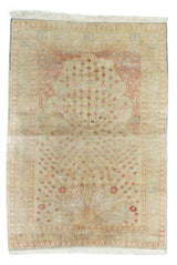 Vintage Turkish Rug  4' x 5'8''