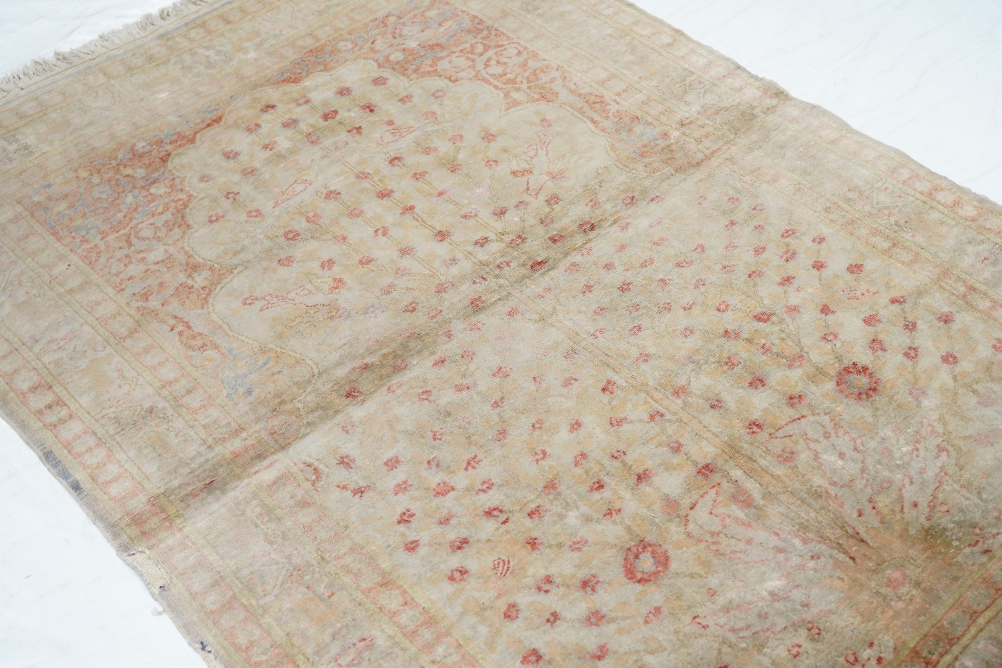 Fine Antique Turkish Wool Rug 4'0" x 5'8''