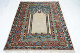 Vintage Turkish Rug 4'1'' x 6'7''