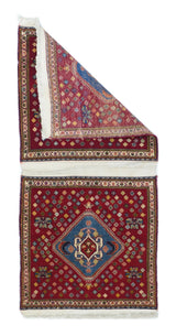 Extremely fine pair of saddle bag  Kashkouli Rug 2'0" x 4'0"