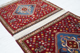 Extremely fine pair of saddle bag  Kashkouli Rug 2'0" x 4'0"