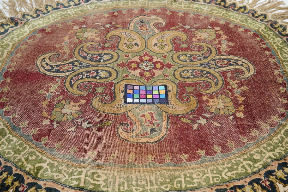 Turkish Turkish Silk on silk 4'5''x4'6''