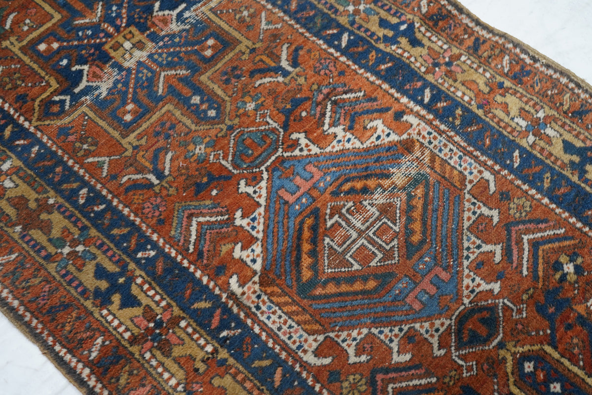 Antique Heriz Rug 2'9'' x 11'0''