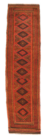 Vintage Afghan Long Rug 2' 0" x 7' 10''
