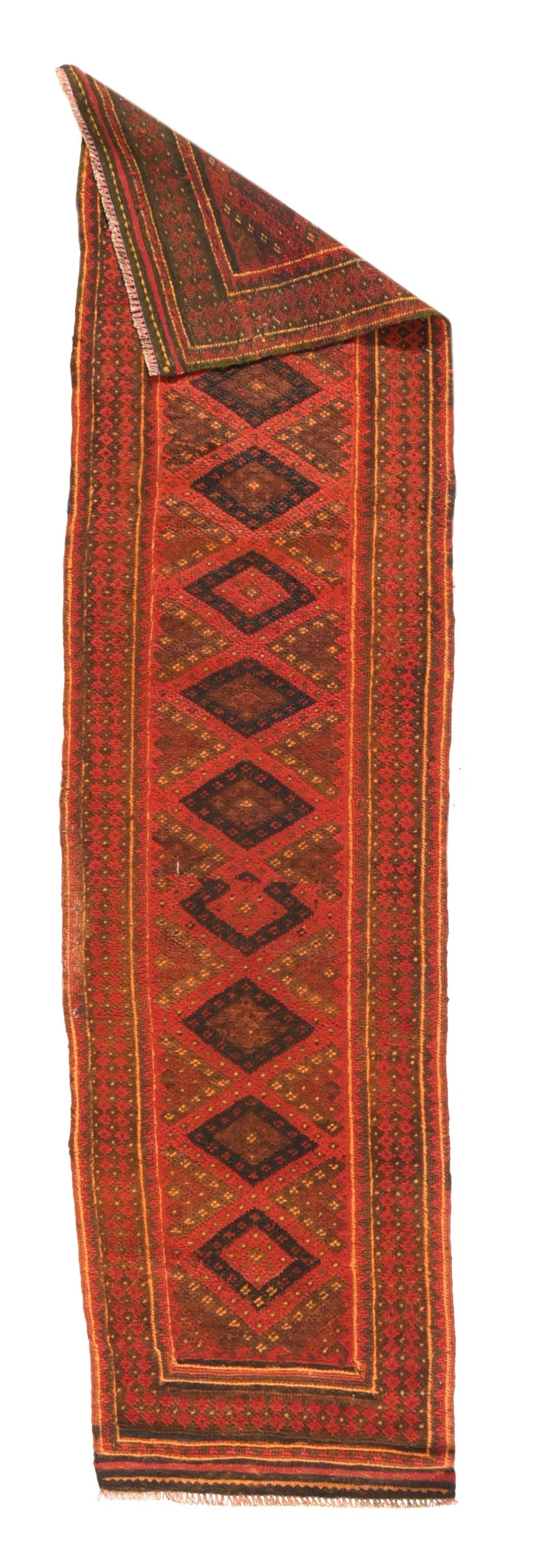 Vintage Afghan Long Rug 2' 0" x 7' 10''