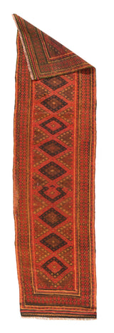 Vintage Afghan Long Rug 2' 0" x 7' 10''