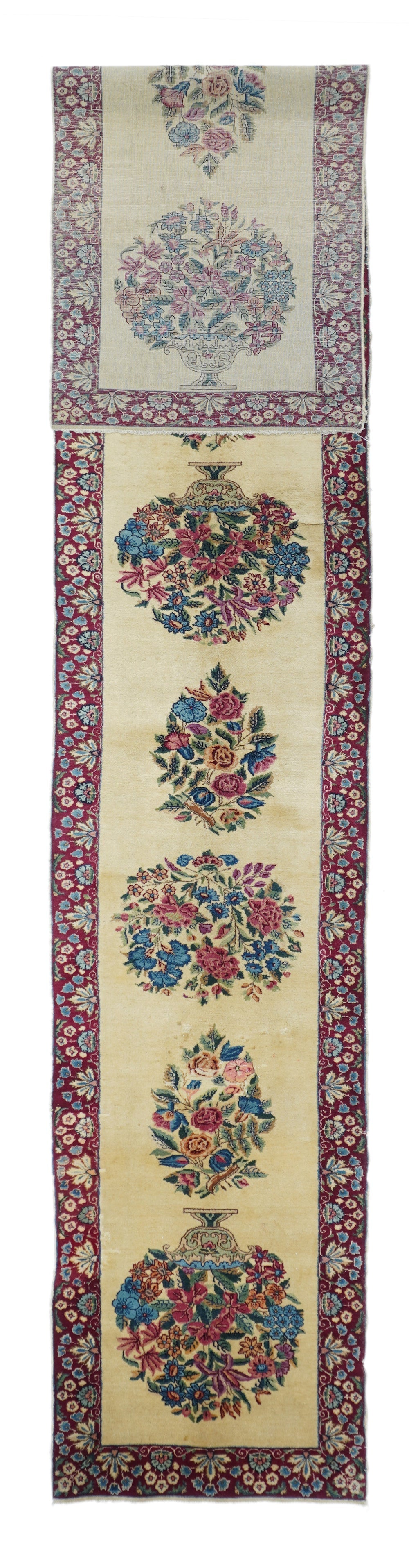 Fine Antique  Kerman Long Rug 2'5'' x 16'2''