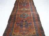 Antique Karajeh Heriz Runner 3'4'' x 10'7''