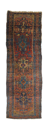 Antique Karajeh Heriz Runner 3'4'' x 10'7''