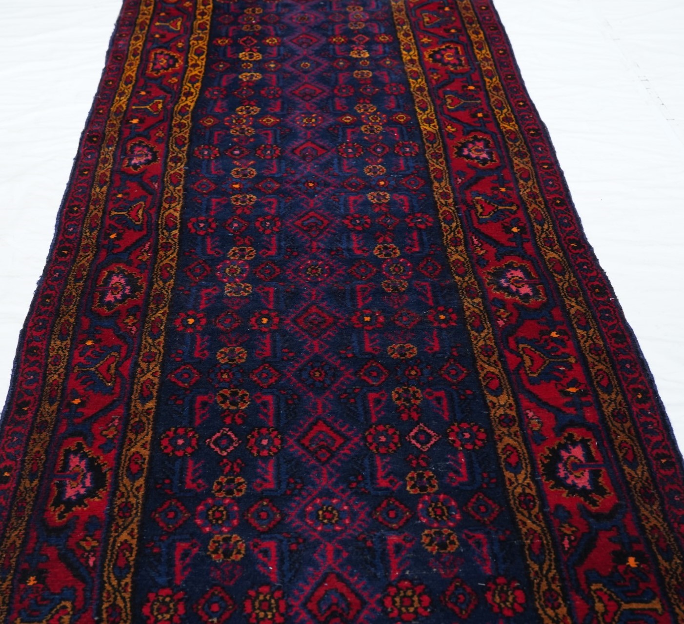 Vintage Hamadan Runner 3'7'' x 12'9''