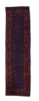 Vintage Hamadan Runner 3'7'' x 12'9''