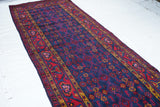 Vintage Hamadan Runner 3'7'' x 12'9''