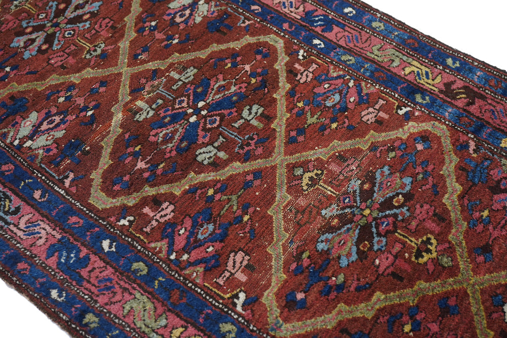 Antique Karajeh Heriz Rug 3'0'' x 9'7''