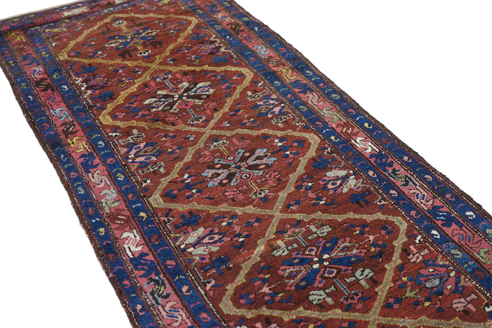 Antique Karajeh Heriz Rug 3'0'' x 9'7''