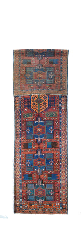 Antique Heriz Runner 3'4'' x 14'4''