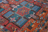 Antique Heriz Runner 3'4'' x 14'4''