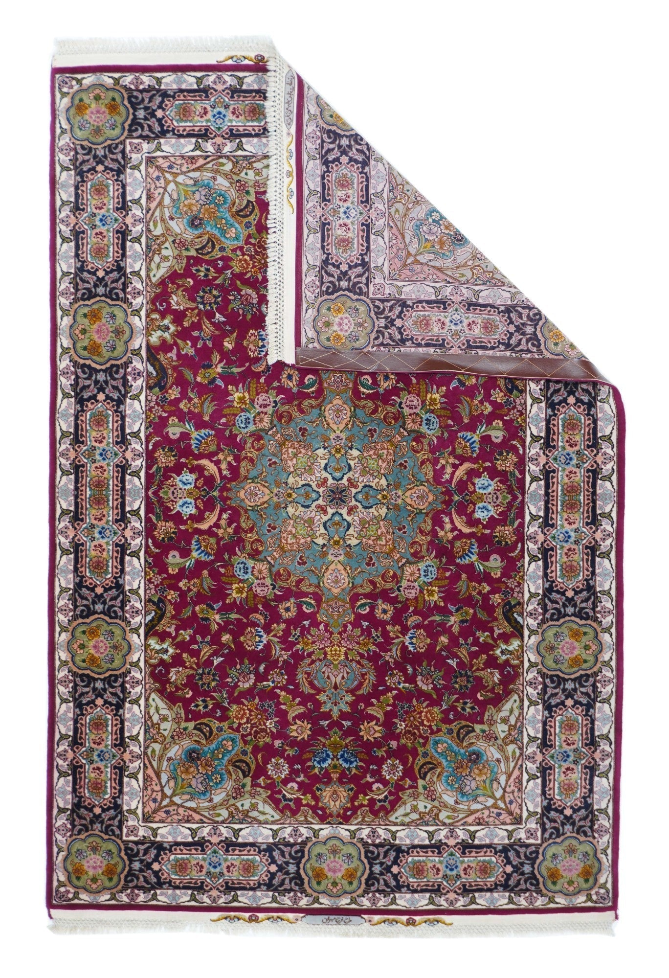 Extremely Fine Tabriz Wool & Silk Rug 3'4'' x 5'3''