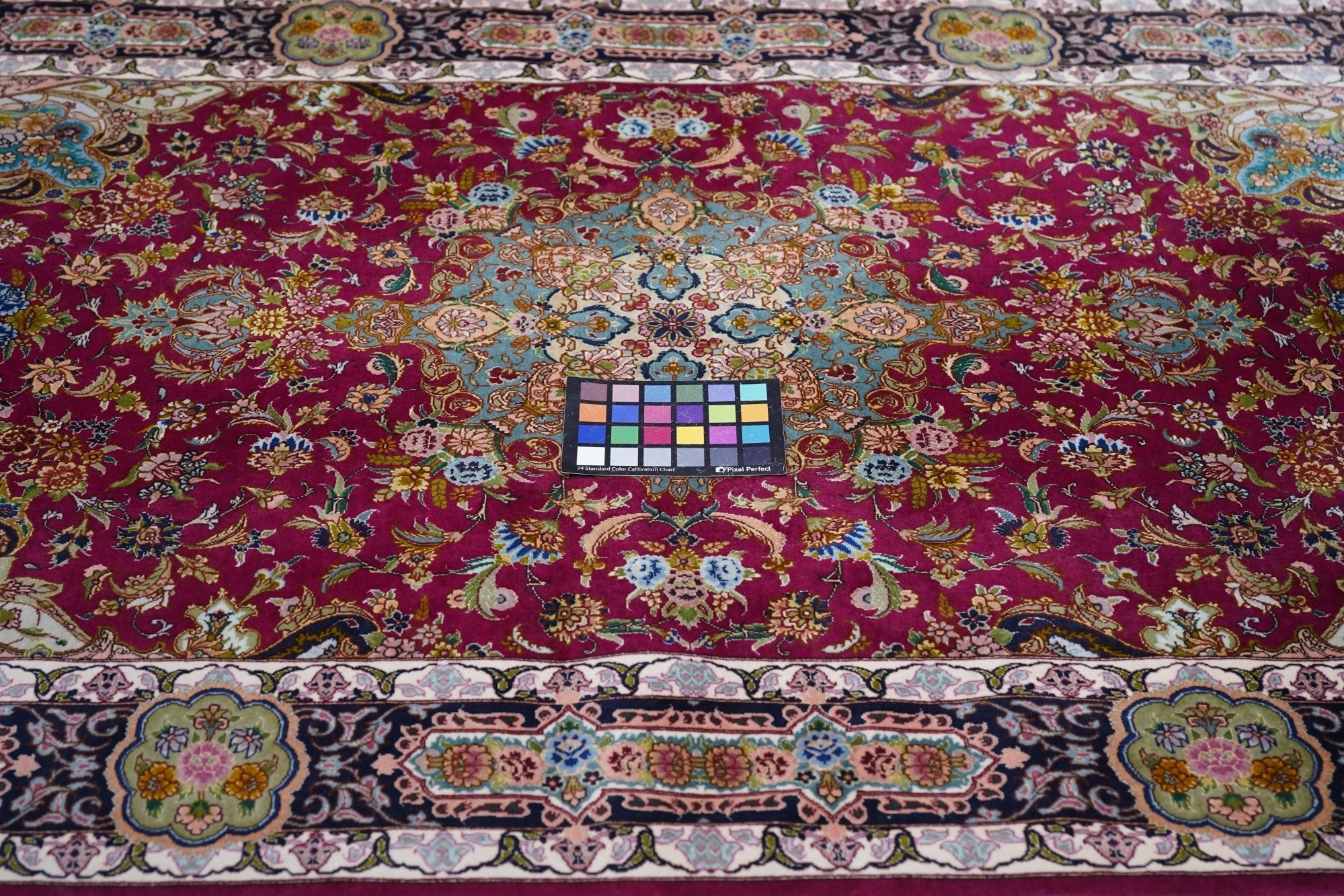 Extremely Fine Tabriz Wool & Silk Rug 3'4'' x 5'3''