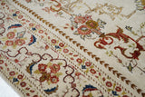 Extremely Fine Antique  Tehran Rug. Wool With all Design in Silk 3'4'' x 5'6''