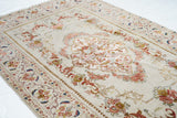 Extremely Fine Antique  Tehran Rug. Wool With all Design in Silk 3'4'' x 5'6''