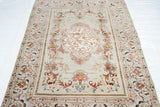 Extremely Fine Antique  Tehran Rug. Wool With all Design in Silk 3'4'' x 5'6''