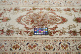 Extremely Fine Antique  Tehran Rug. Wool With all Design in Silk 3'4'' x 5'6''