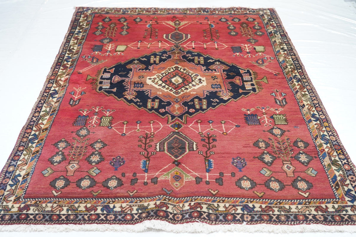 Vintage Qashqai Rug 4'10'' x 7'5''