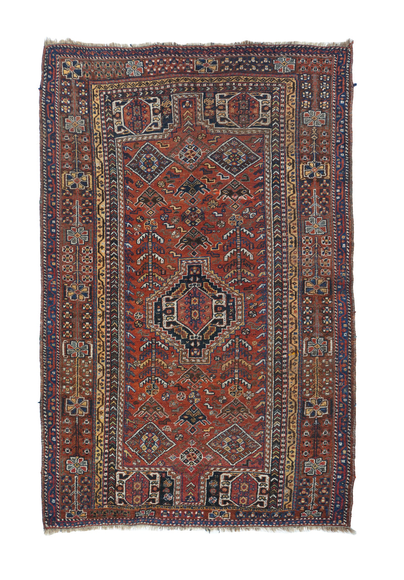 Antique Qashqai Rug 4'9'' x 7'5''