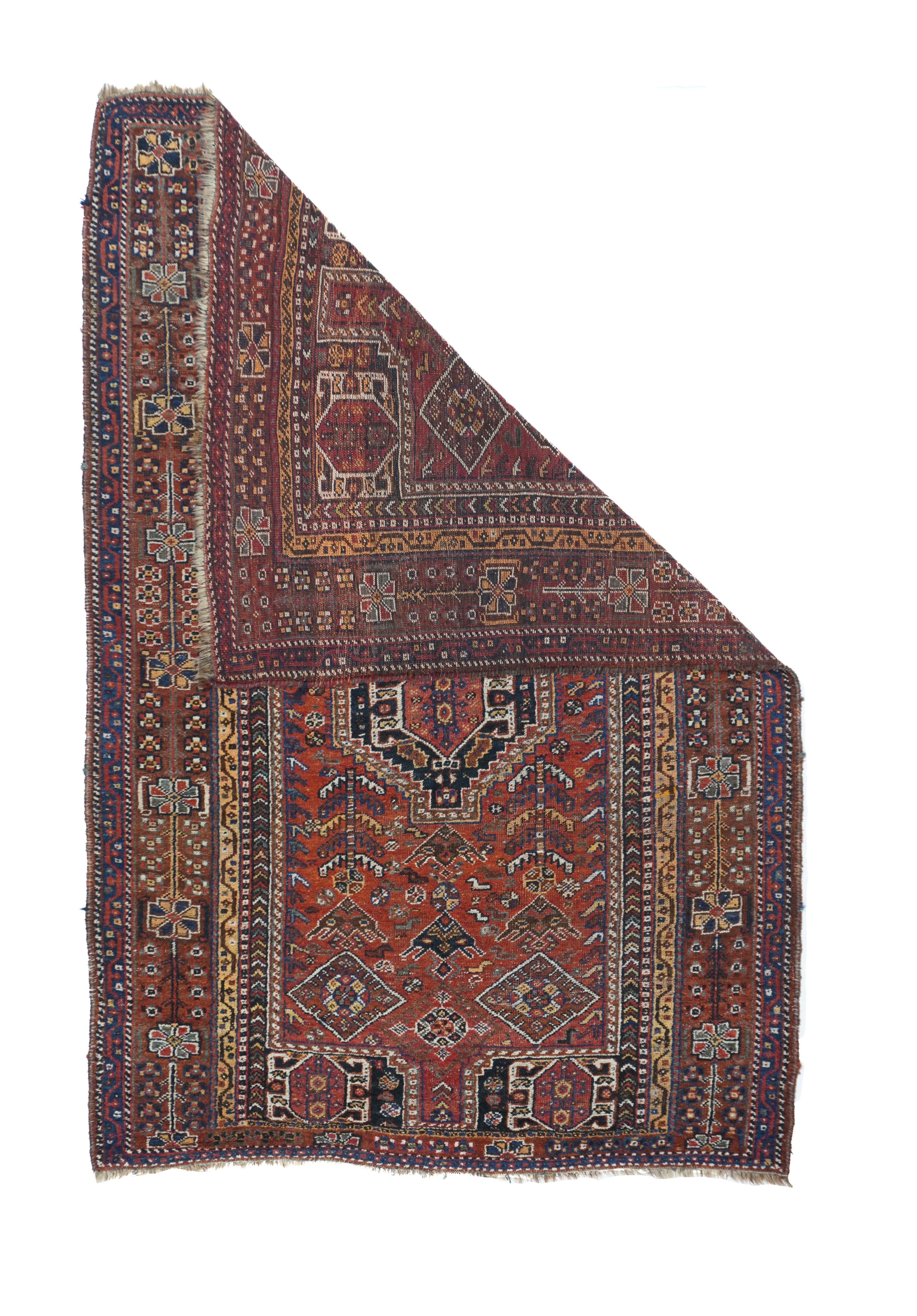 Antique Qashqai Rug 4'9'' x 7'5''
