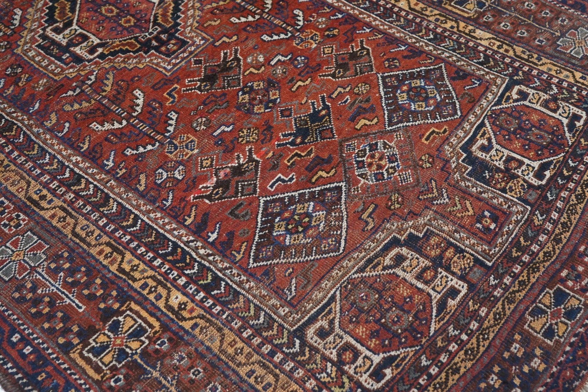 Antique Qashqai Rug 4'9'' x 7'5''