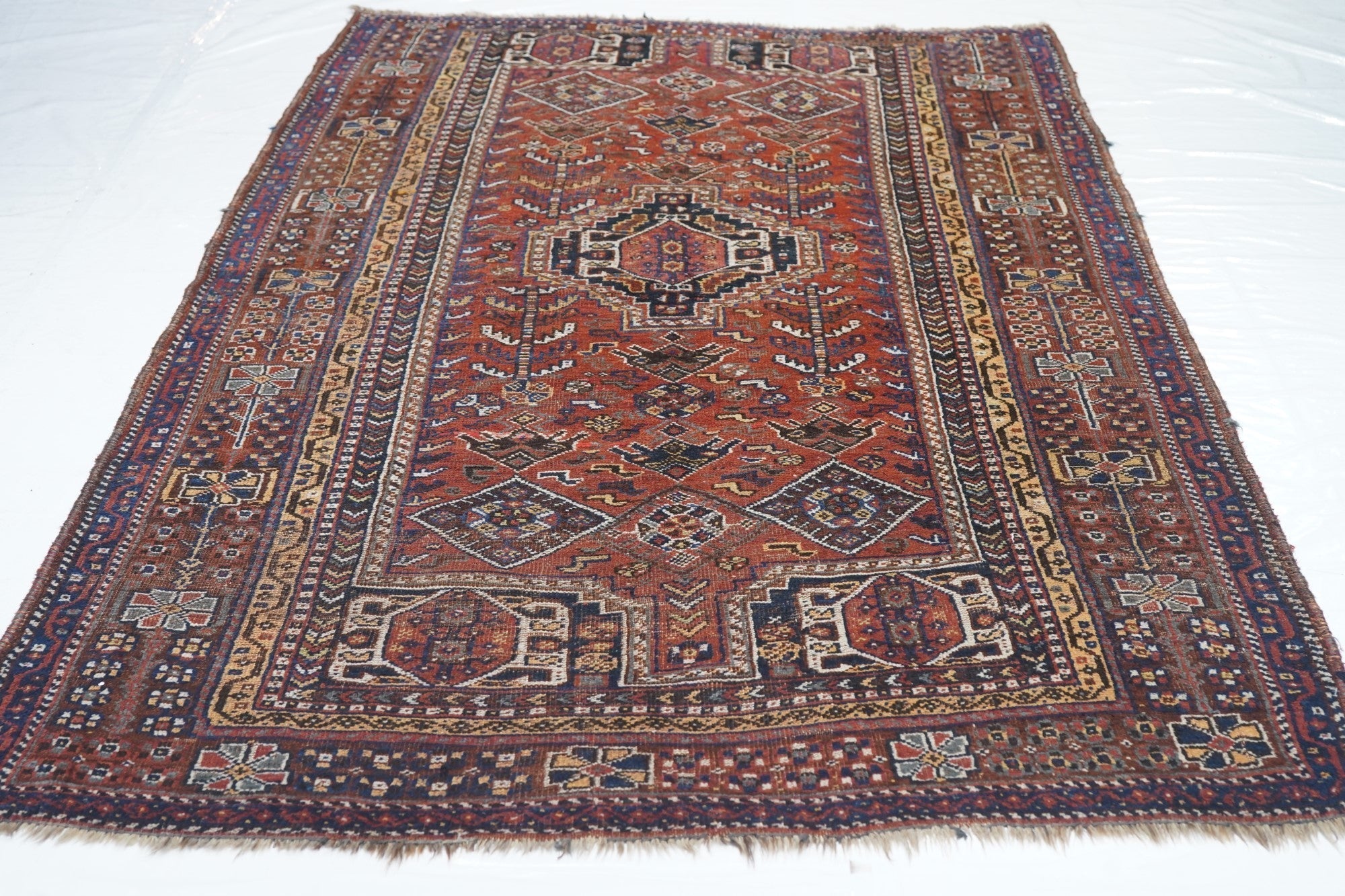 Antique Qashqai Rug 4'9'' x 7'5''